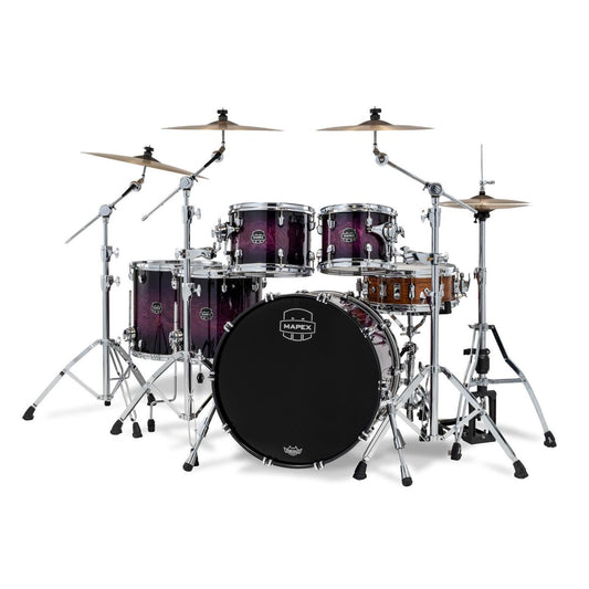 Mapex Saturn VI Studioease Standard 5pc Drum Set 22/10/12/14/16 Royal Purple Burst - Drum Center Of Portsmouth