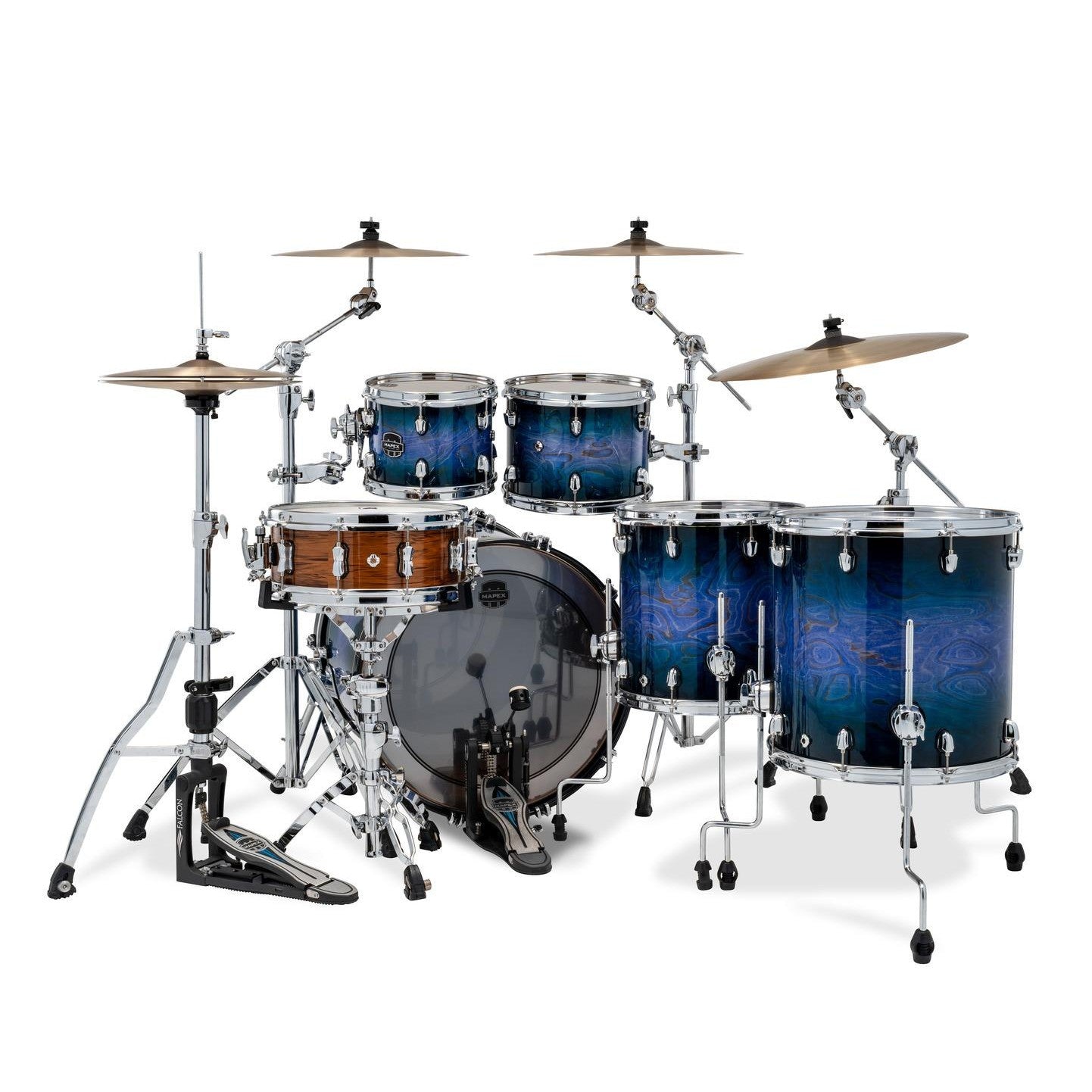 Mapex Saturn VI Studioease Standard 5pc Drum Set 22/10/12/14/16 Cobalt Burst - Drum Center Of Portsmouth