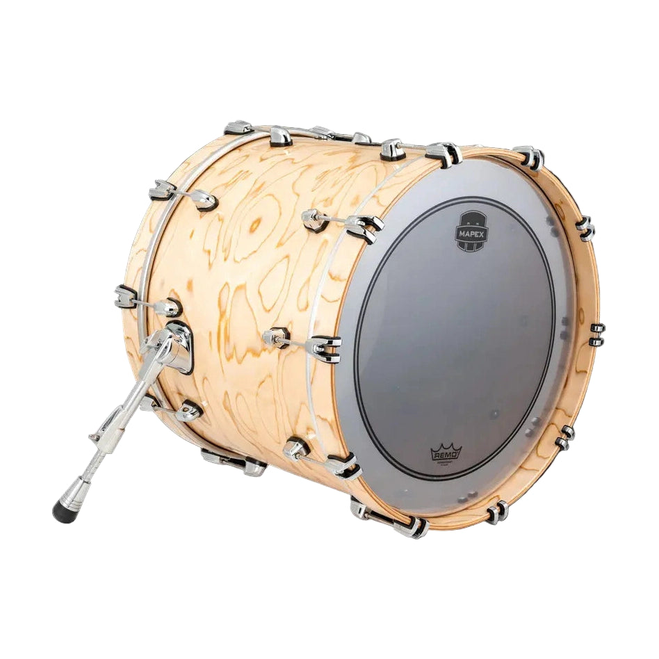Mapex Saturn VI Bass Drum 20x16 (w/Mount Bracket) Exotic Natural Burl