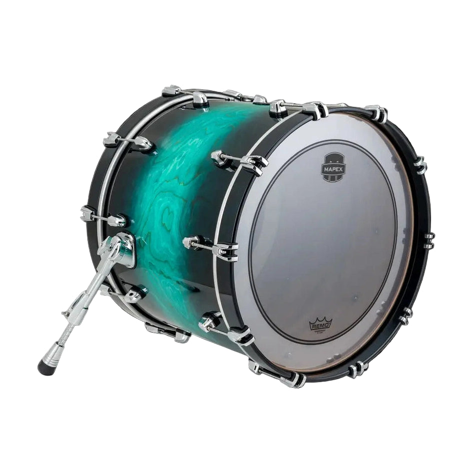 Mapex Saturn VI Bass Drum 18x14 (w/Mount Bracket) Marine Teal Burst - Drum Center Of Portsmouth