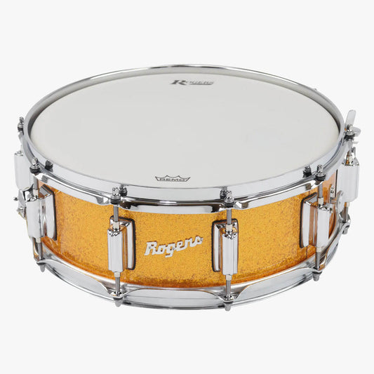 Rogers SuperTen Wood Shell Snare Drum 14x5 Gold Sparkle - Drum Center Of Portsmouth