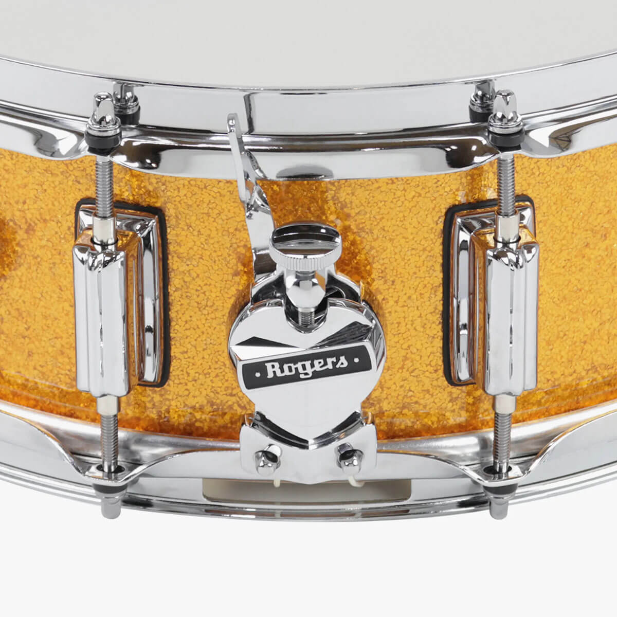 Rogers SuperTen Wood Shell Snare Drum 14x5 Gold Sparkle - Drum Center Of Portsmouth