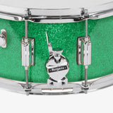 Rogers SuperTen Wood Shell Snare Drum 14x6.5 Green Sparkle - Drum Center Of Portsmouth