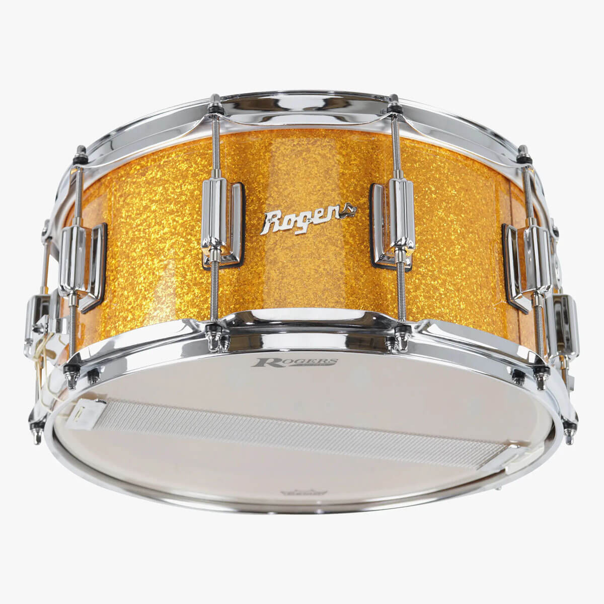 Rogers SuperTen Wood Shell Snare Drum 14x6.5 Gold Sparkle - Drum Center Of Portsmouth