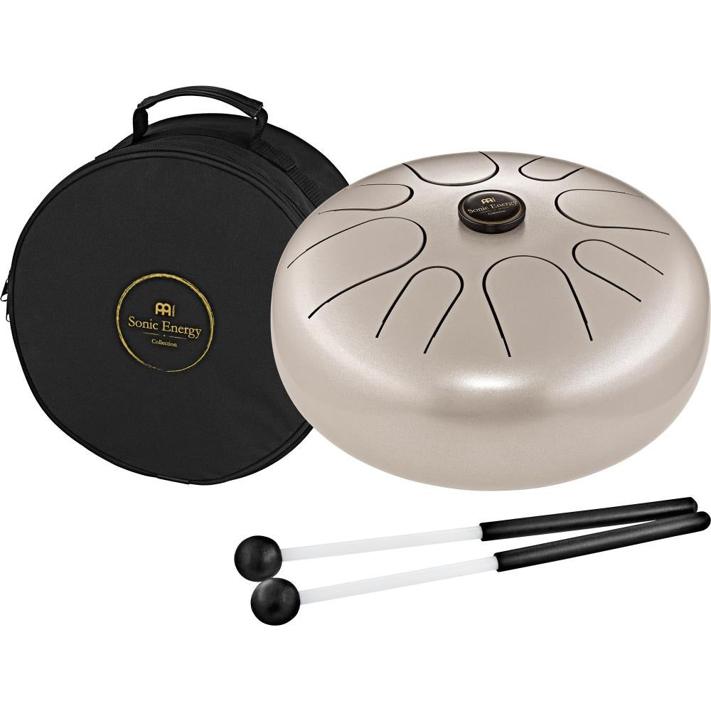 Meinl Sonic Energy Steel Tongue Drum G Minor Pearl Grey - Drum Center Of Portsmouth