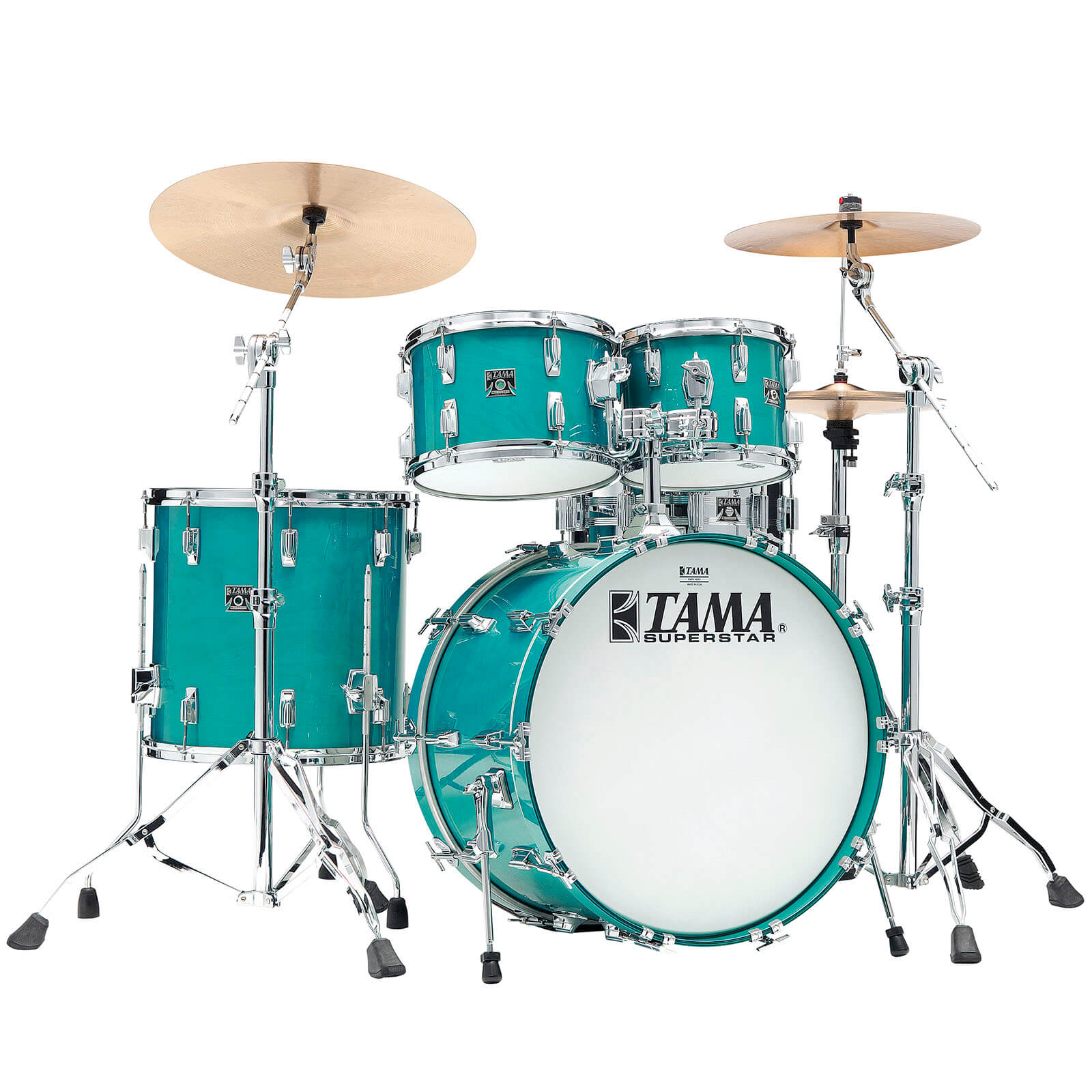 Tama 50th Anniversary Superstar Reissue 4pc Drum Set Aqua Marine - Drum Center Of Portsmouth