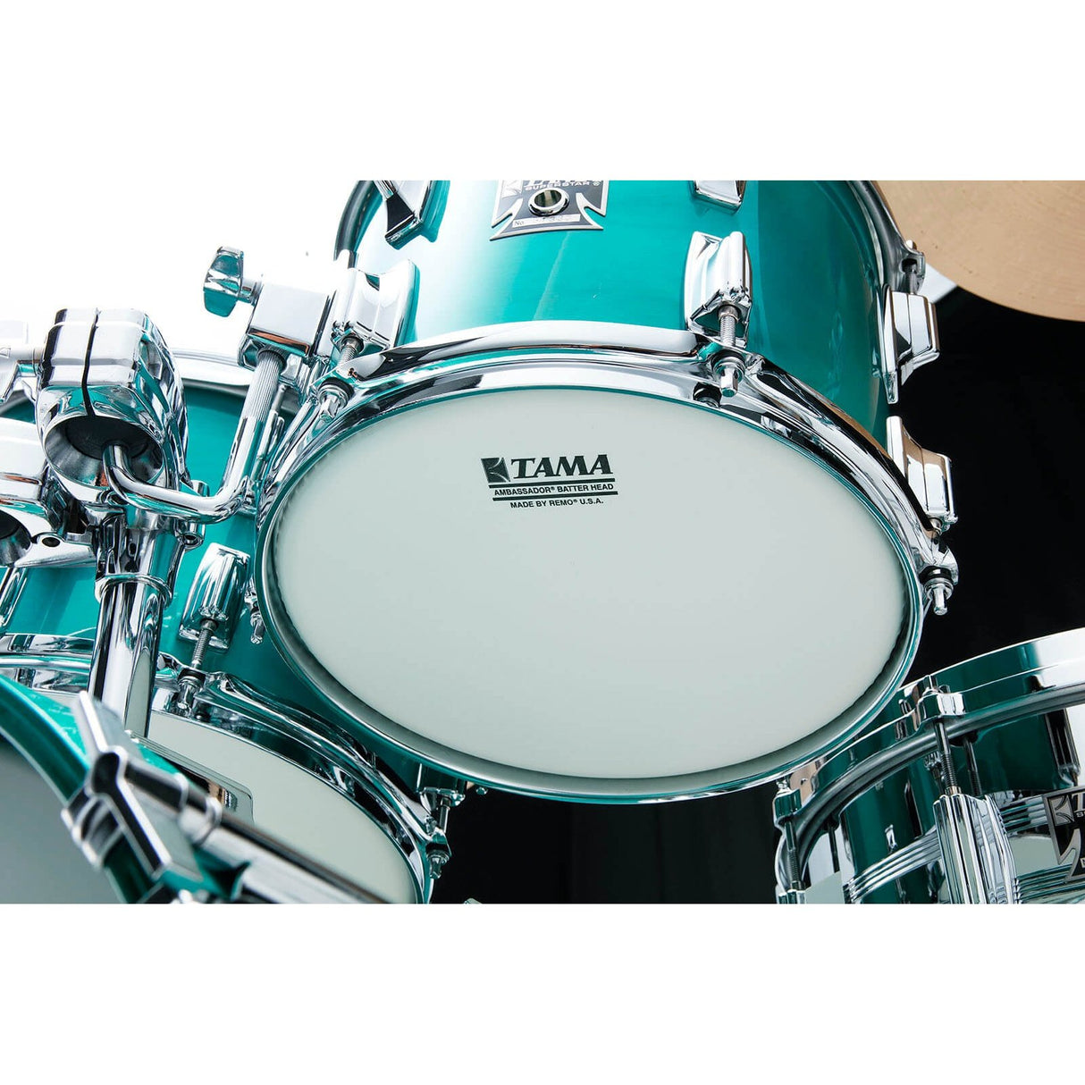 EMBARGOED UNTIL JAN 10 - Tama 50th Anniversary Superstar Reissue 4pc Drum Set Aqua Marine - Drum Center Of Portsmouth