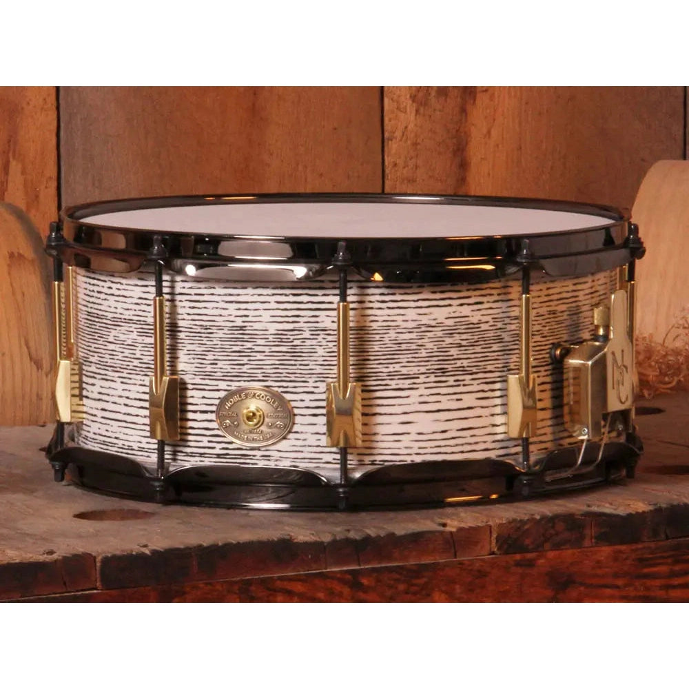Noble & Cooley Solid Shell Classic Ash Snare Drum 14x6 Royal White Tiger - Drum Center Of Portsmouth