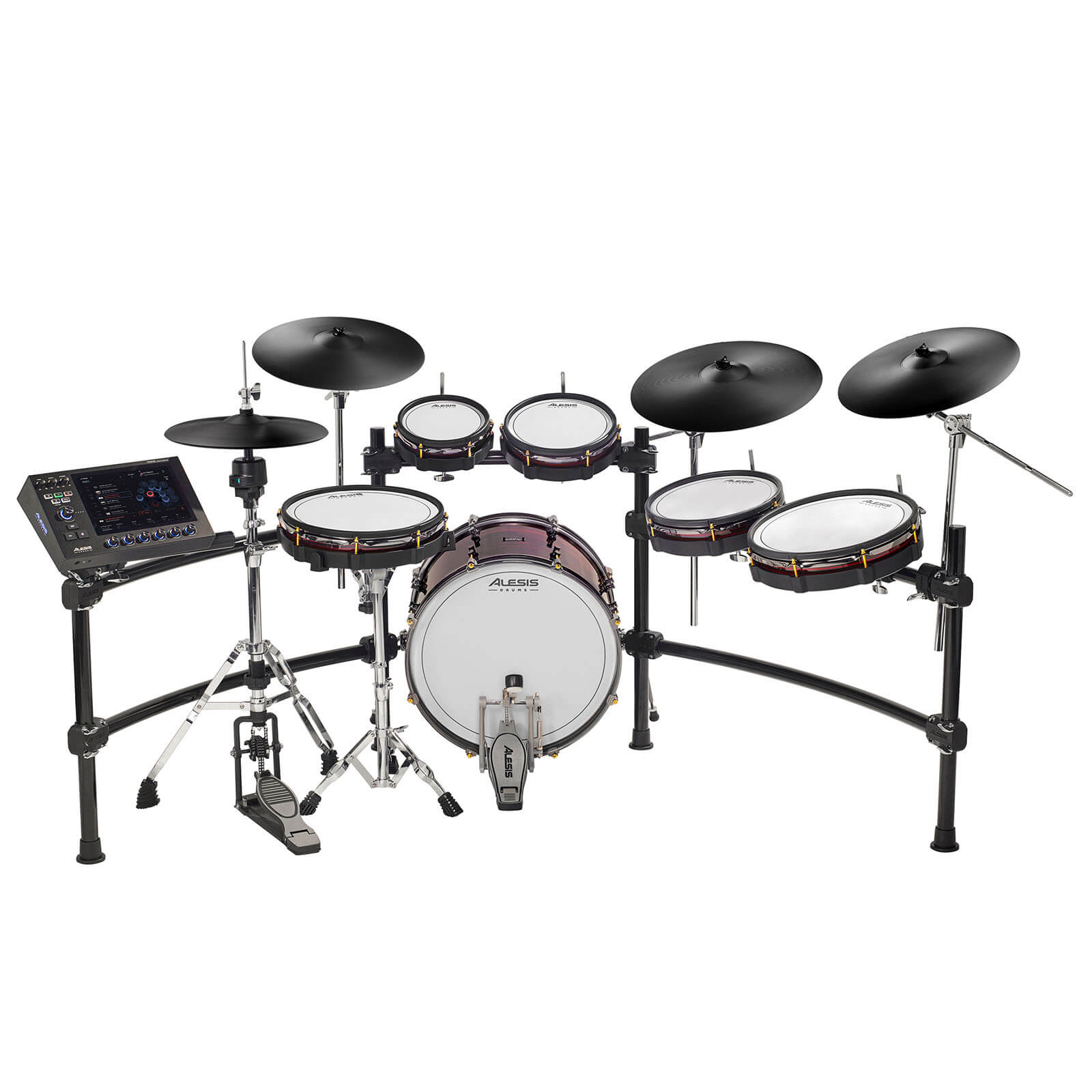 EMBARGOED UNTIL MARCH 5th, 2024 - Alesis Strata Prime Electronic Drum Kit w/Touchscreen Module - Drum Center Of Portsmouth