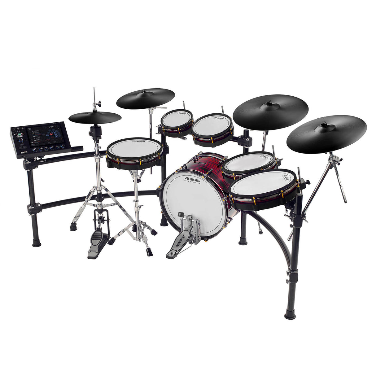 EMBARGOED UNTIL MARCH 5th, 2024 - Alesis Strata Prime Electronic Drum Kit w/Touchscreen Module - Drum Center Of Portsmouth