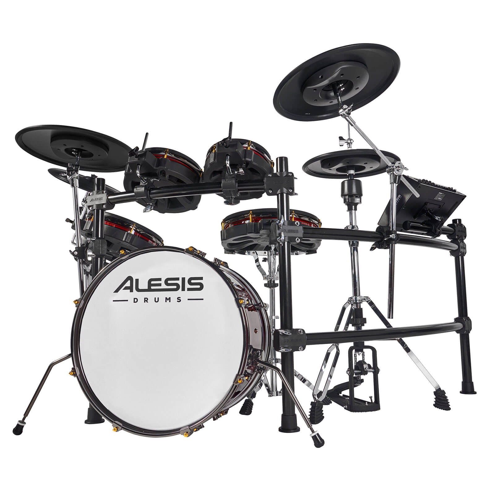 EMBARGOED UNTIL MARCH 5th, 2024 - Alesis Strata Prime Electronic Drum Kit w/Touchscreen Module - Drum Center Of Portsmouth