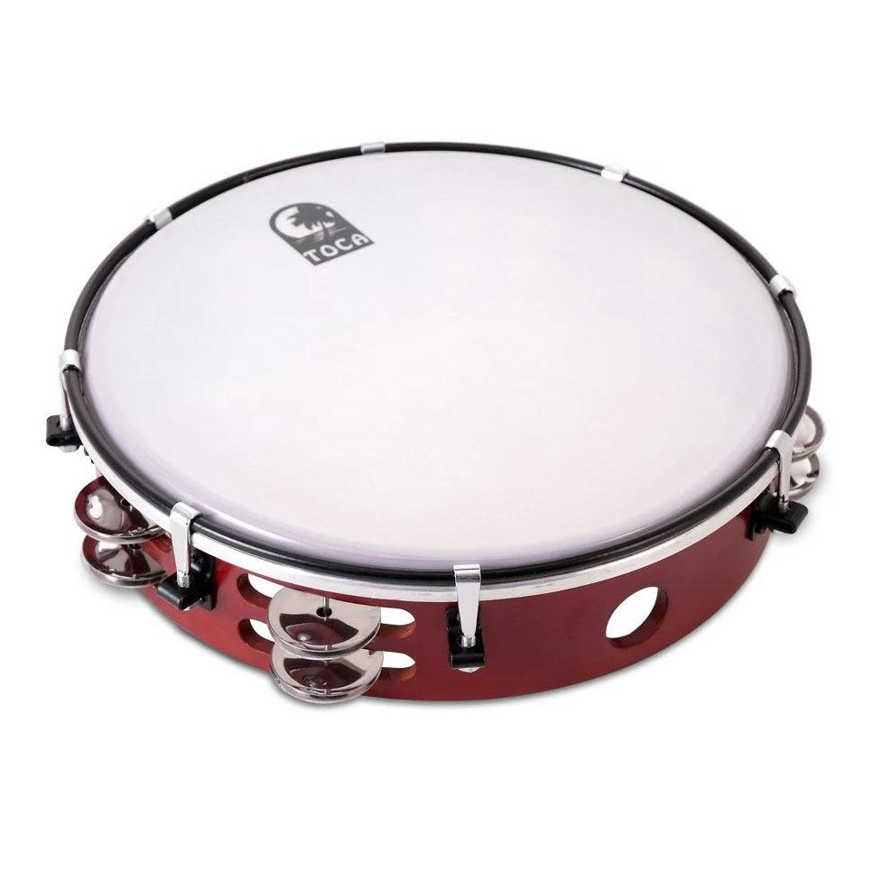 Toca Tunable Tambourine 10" Red - Drum Center Of Portsmouth