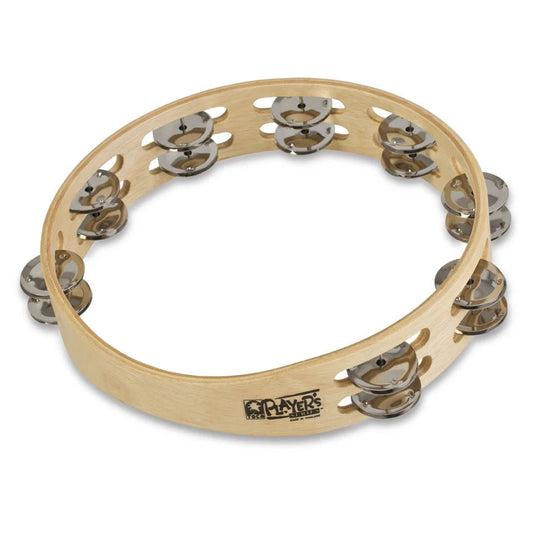 Toca Player's Wood Tambourine 10" Double Row - Drum Center Of Portsmouth