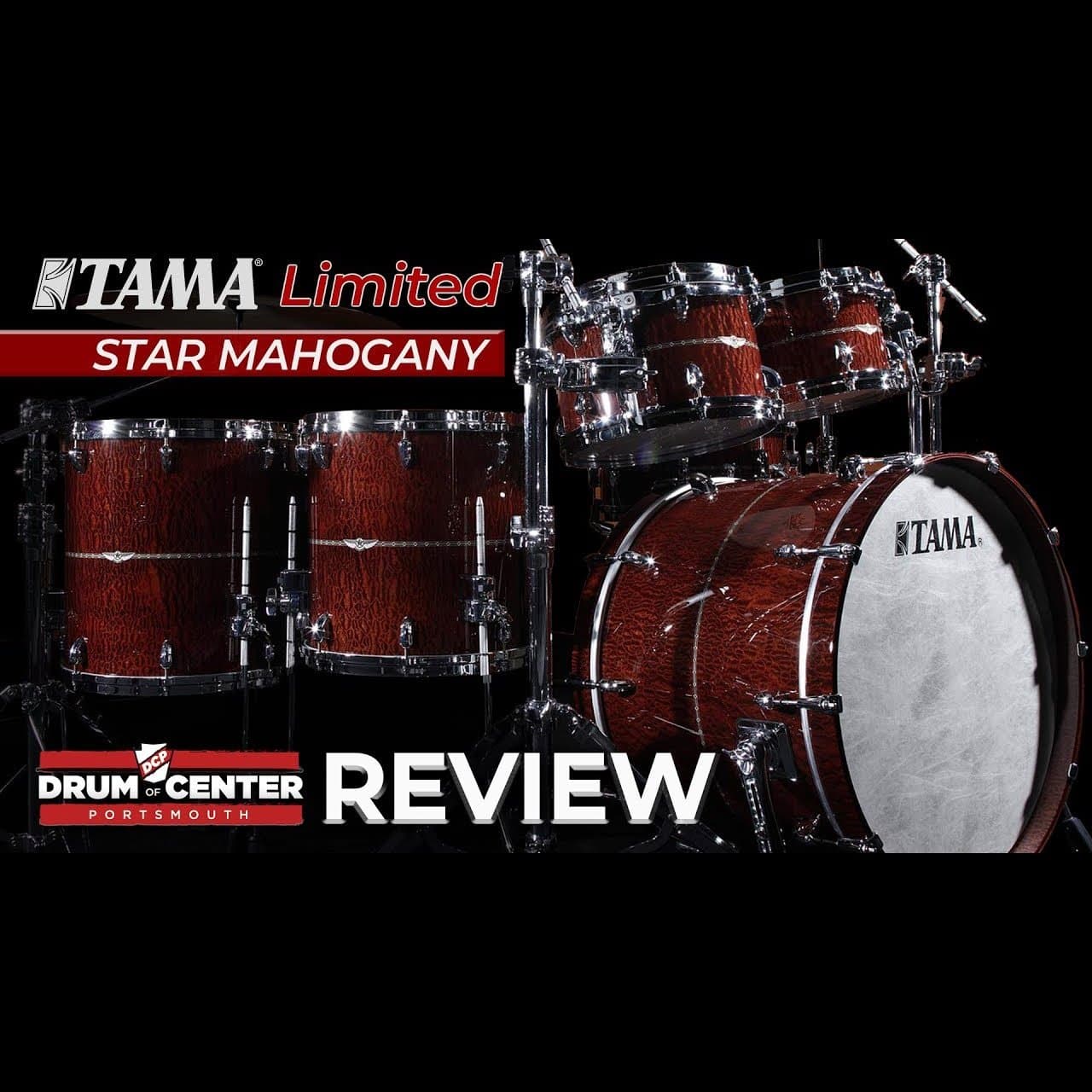 Tama Star Mahogany 5pc Drum Set Quilted Natural Waterfall Sapele