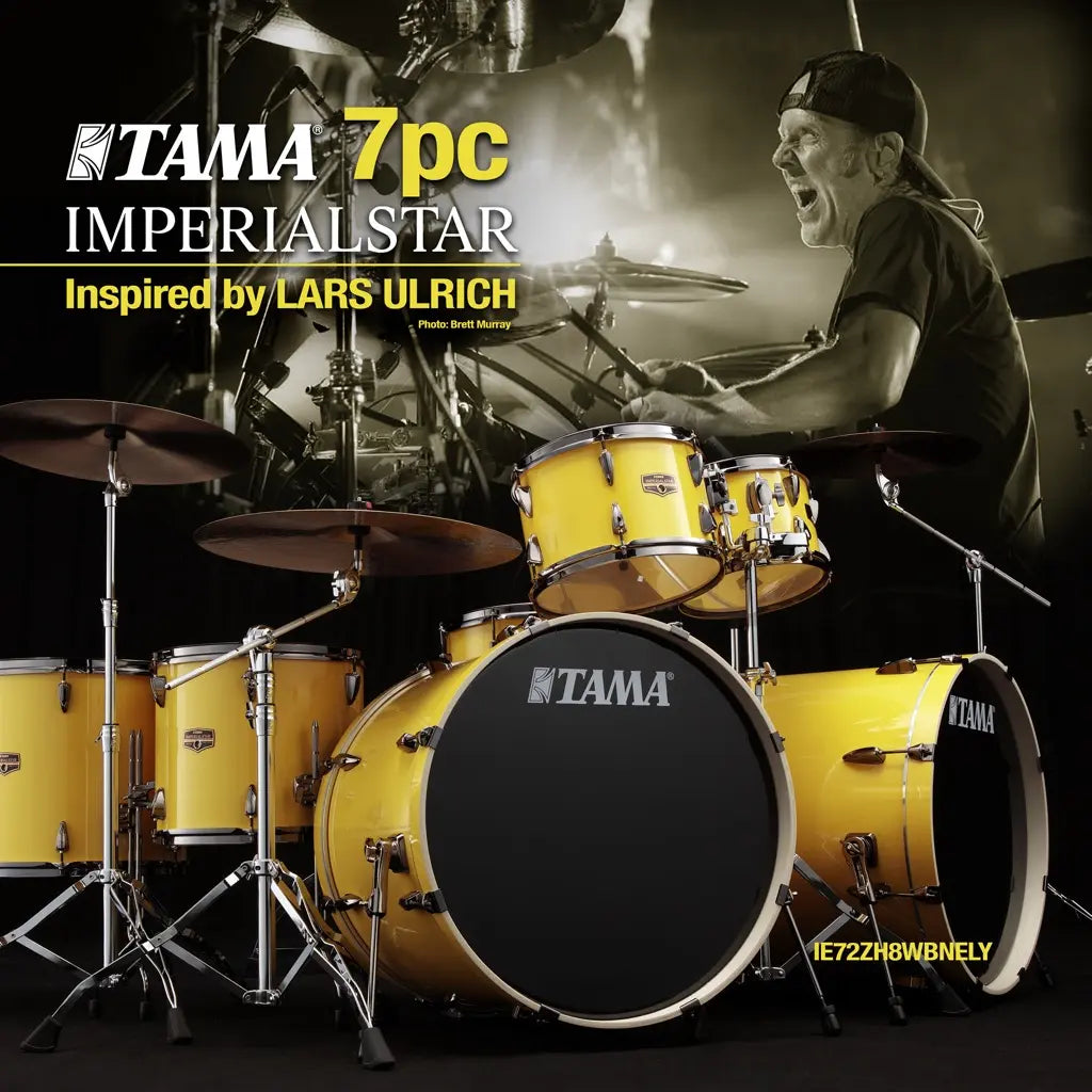 Tama Imperialstar 7pc Complete Double Bass Drum Set Electric Yellow - Drum Center Of Portsmouth