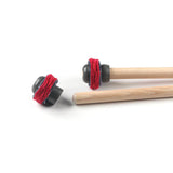 Tackle LowTops Stick-to-Mallet Converter Tips, Stacked Flannel/Canvas - Drum Center Of Portsmouth