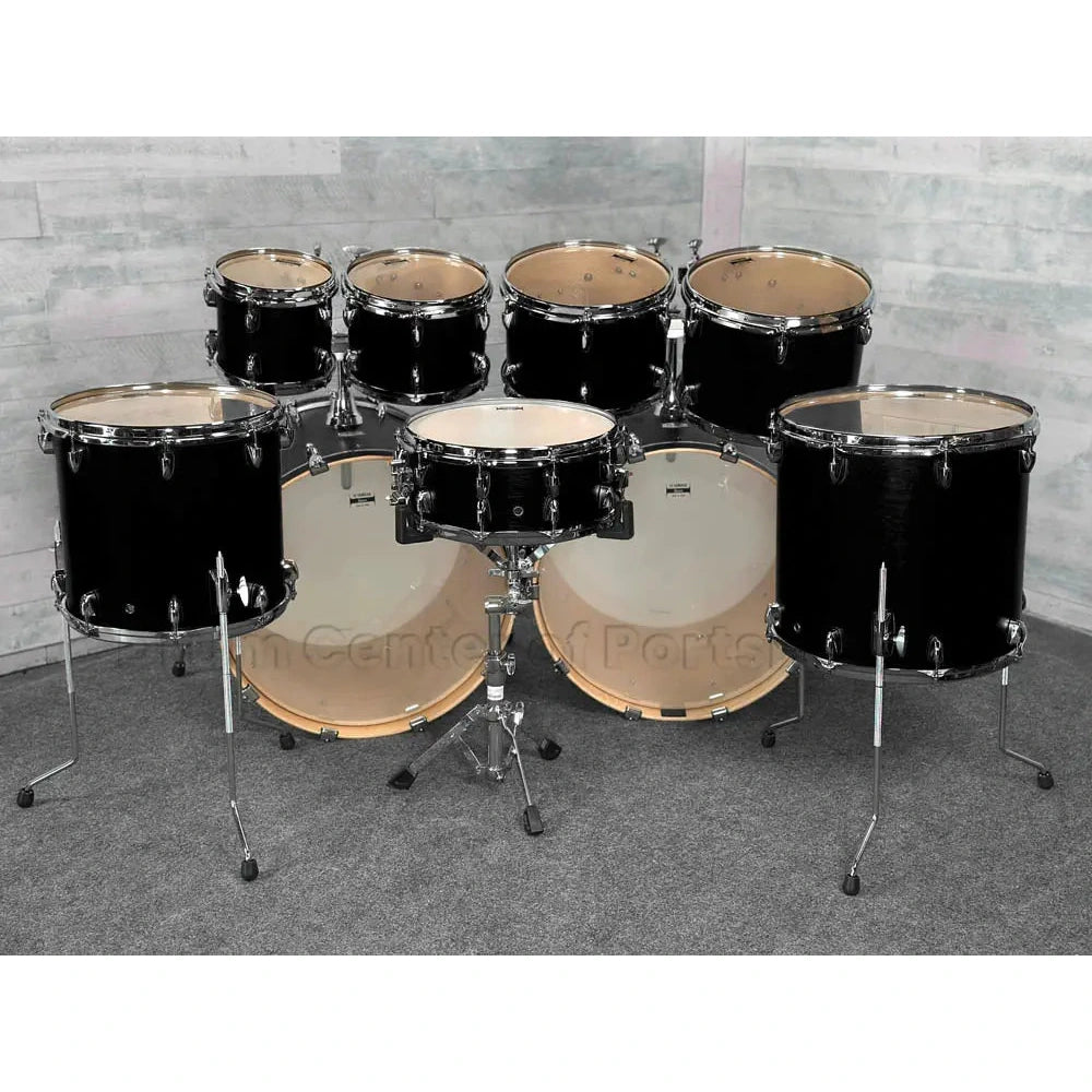Yamaha Tour Custom Maple 9pc Double Bass Drum Set Licorice Satin - Drum Center Of Portsmouth