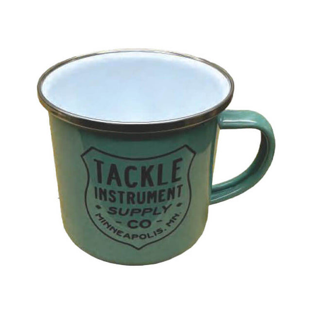 Tackle Metal Enamel Coffee Cup Green - Drum Center Of Portsmouth