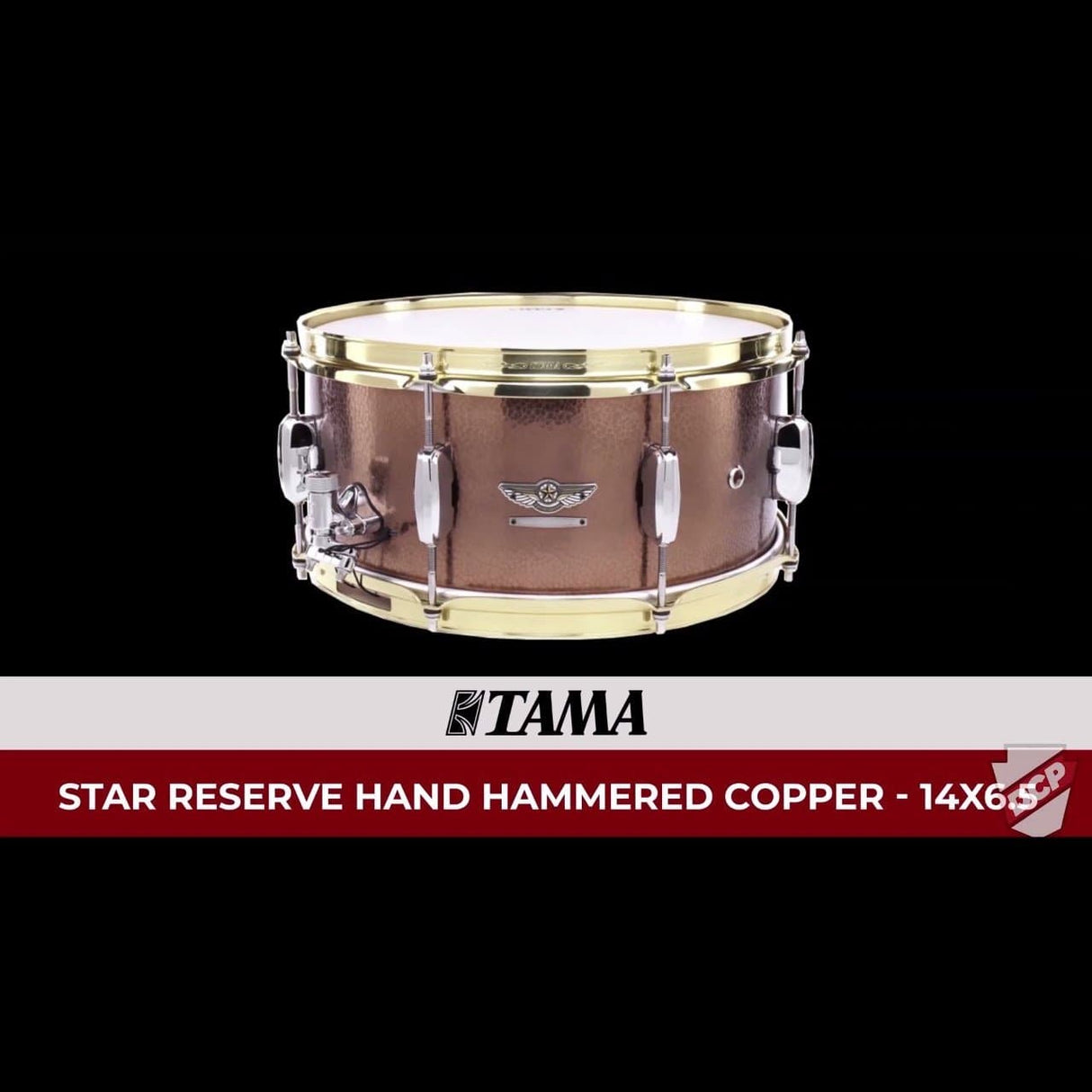 Tama Star Reserve Hand Hammered Copper Snare Drum 14x6.5