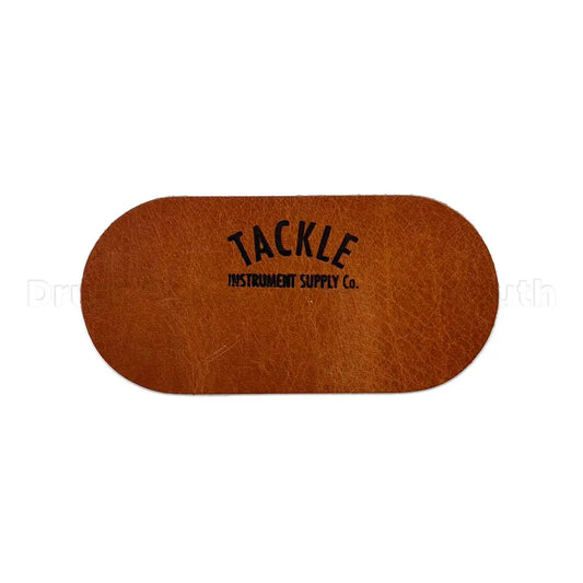Tackle Instrument Supply Leather Double Kick Pad, Saddle Tan - Drum Center Of Portsmouth