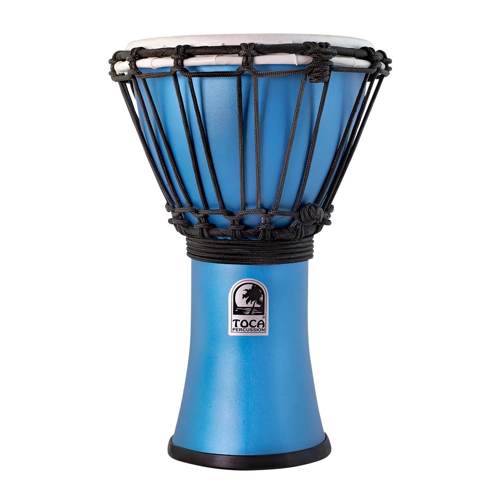 Toca Freestyle ColorSound Djembe 7" Matte Ocean Blue - Drum Center Of Portsmouth