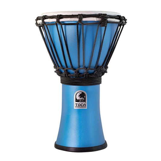Toca Freestyle ColorSound Djembe 7" Matte Ocean Blue - Drum Center Of Portsmouth