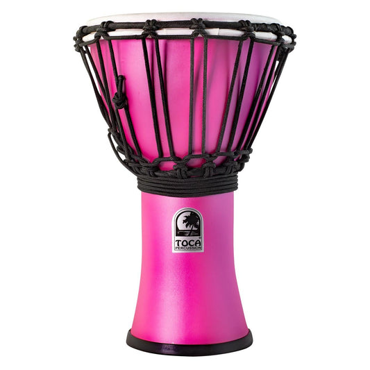 Toca Freestyle ColorSound Djembe 7" Matte Pink Haze - Drum Center Of Portsmouth