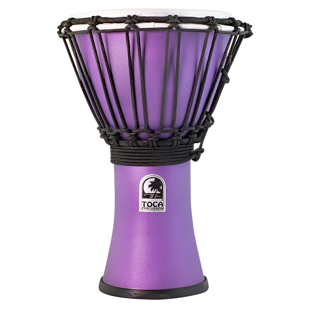 Toca Freestyle ColorSound Djembe 7" Matte Purple Rain - Drum Center Of Portsmouth