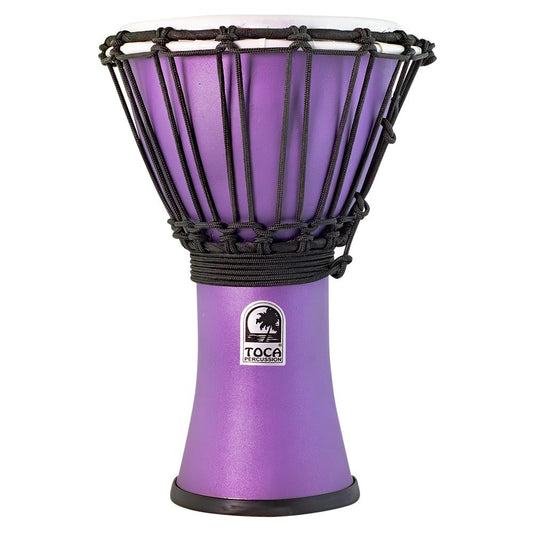 Toca Freestyle ColorSound Djembe 7" Matte Purple Rain - Drum Center Of Portsmouth
