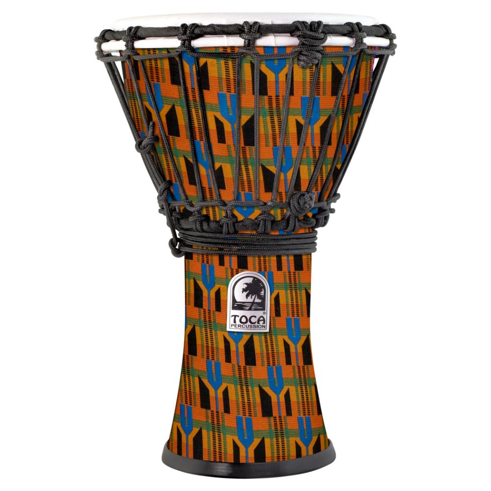 Toca Freestyle ColorSound Djembe 7" Kente - Drum Center Of Portsmouth