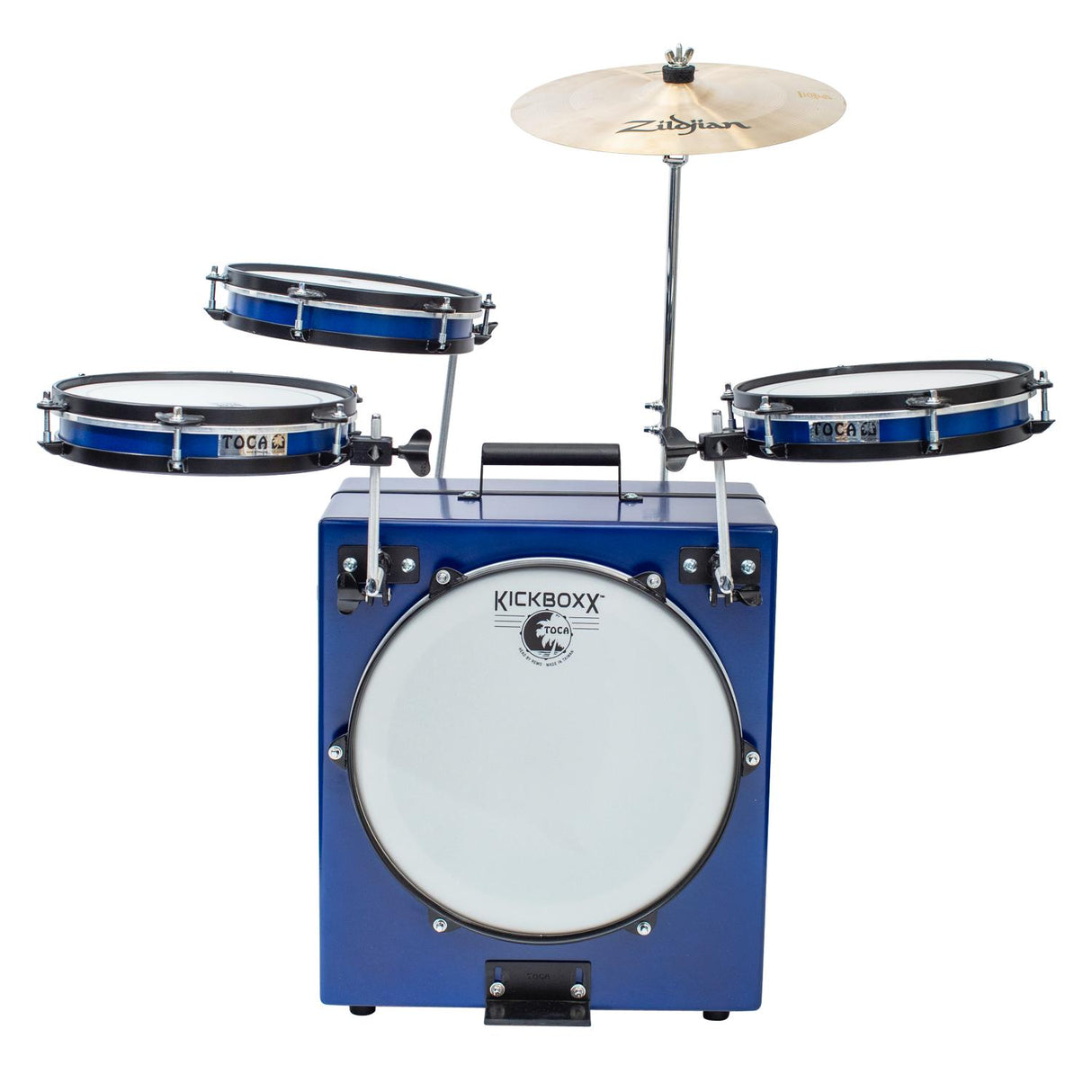 Toca KickBoxx Pro Suitcase Drum Set Cobalt Blue - Drum Center Of Portsmouth