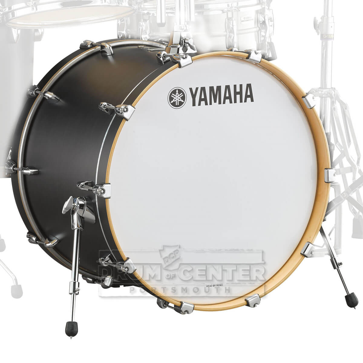 Yamaha Tour Custom Maple Bass Drum 20x15 Licorice Satin - Drum Center Of Portsmouth