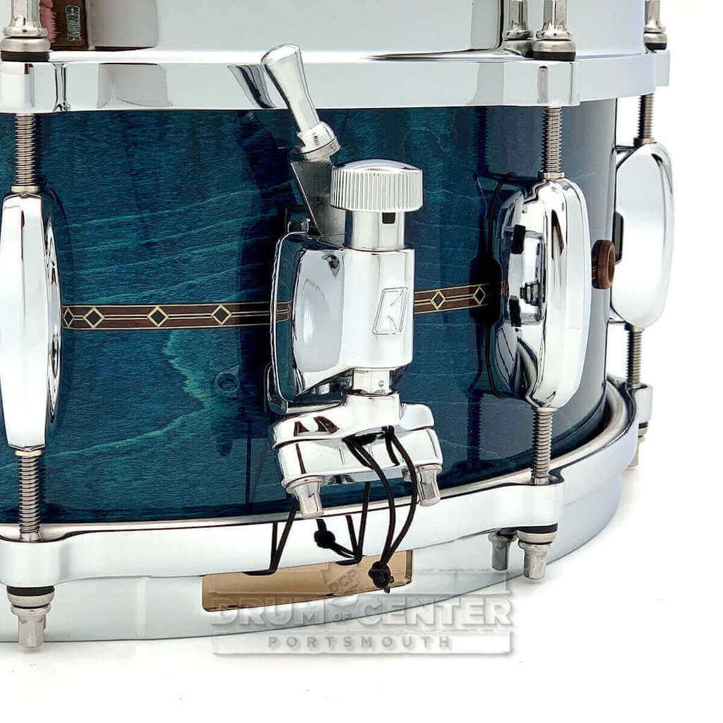 Tama Star Maple Snare Drum - 14x5.5 - Ocean Blue Curly Maple