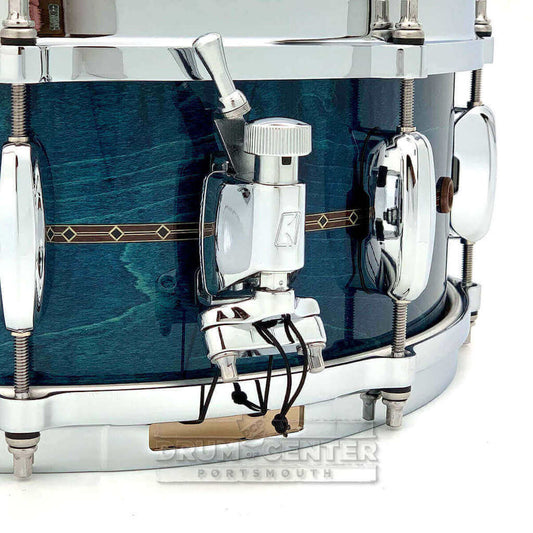 Tama Star Maple Snare Drum - 14x5.5 - Ocean Blue Curly Maple