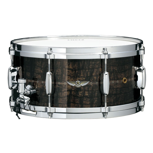 Tama Star Maple Snare Drum 14x8 Charcoal Brown Paraiso w/Inner & Outer Inlays - Drum Center Of Portsmouth