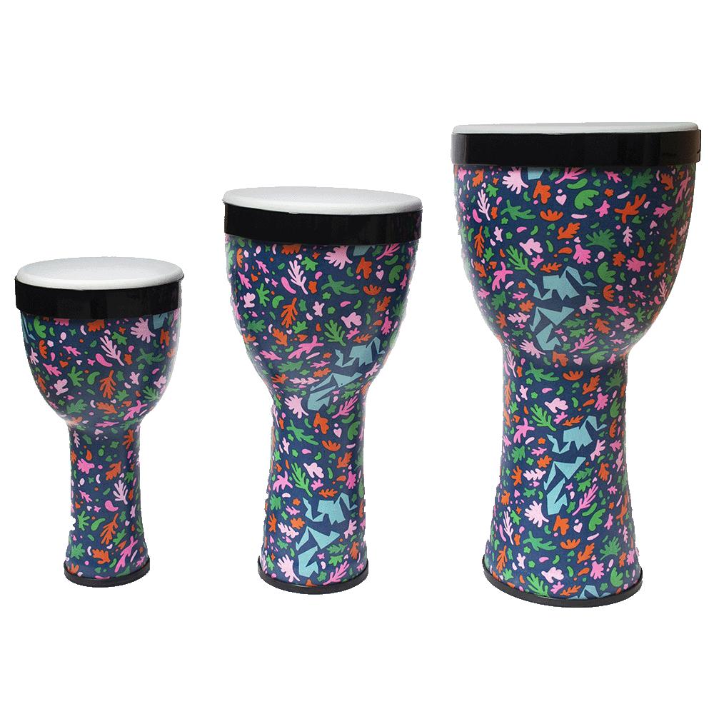 Toca Sympatico Djembe 3pack w/Pretuned Heads Autumn Days - Drum Center Of Portsmouth