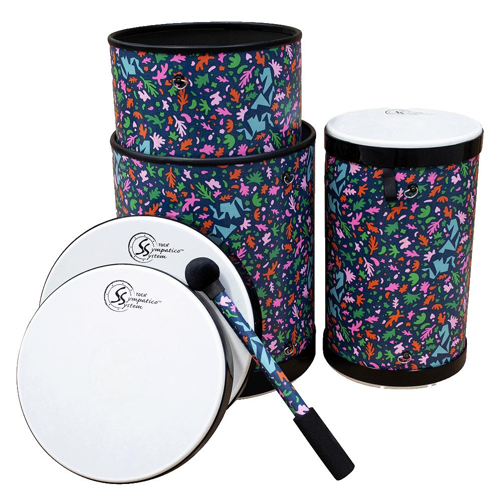 Toca Sympatico Djun Djun 3pack w/Pretuned Heads Autumn Days - Drum Center Of Portsmouth