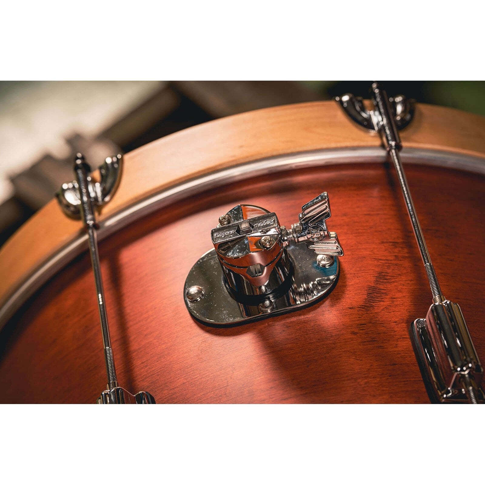 Rogers Tower Wood Hoop 3pc Drum Set Satin Red Mahogany - Drum Center Of Portsmouth