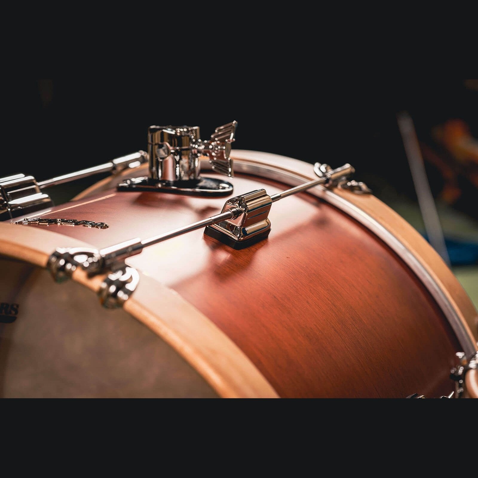 Rogers Tower Wood Hoop 3pc Drum Set Satin Red Mahogany - Drum Center Of Portsmouth