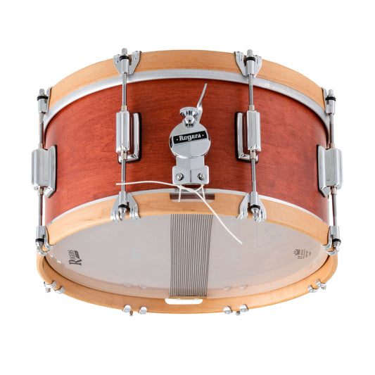 Rogers Tower Wood Hoop Snare Drum 14x6.5 Satin Red Mahogany - Drum Center Of Portsmouth
