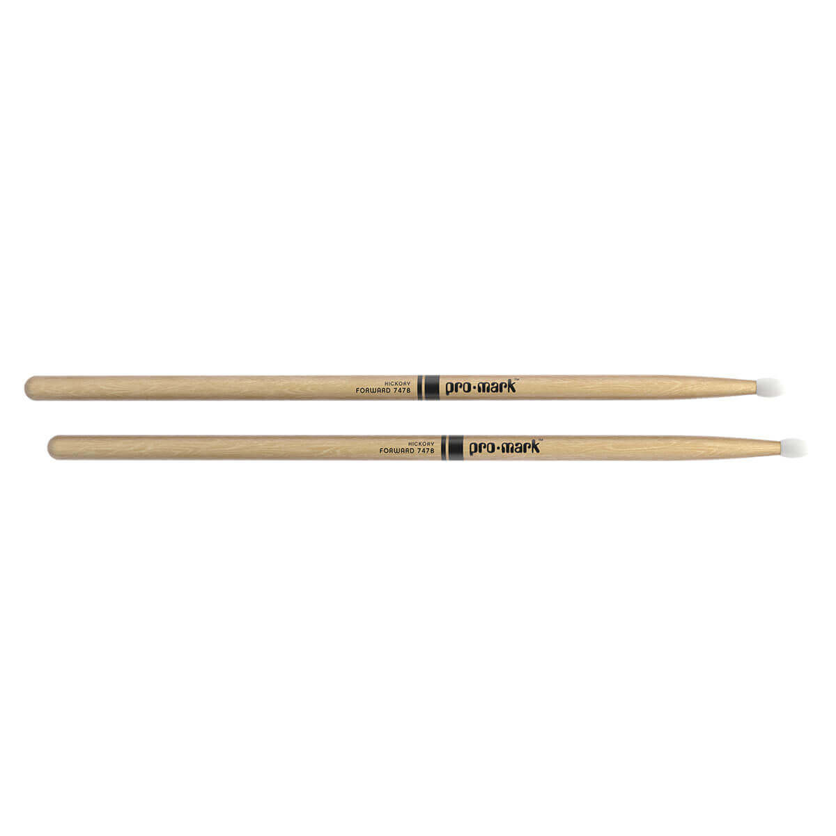 Promark Hickory 747B Super Rock Nylon Tip Drumstick
