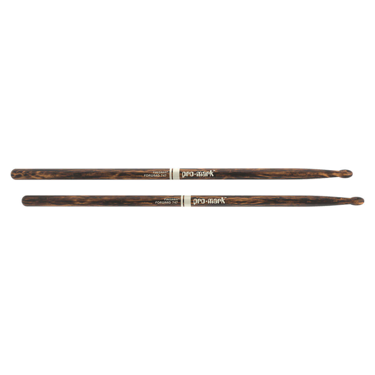 Promark Hickory 747 Rock Wood Tip Firegrain Drumstick