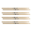 Promark Hickory 7A Wood Tip Drumstick - 4 Pair Bundle