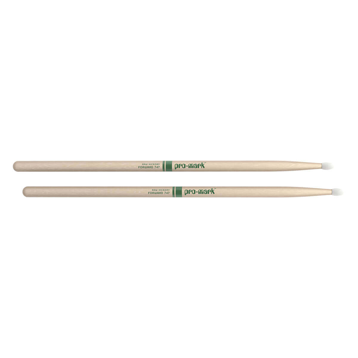 Promark Hickory 747 The Natural Nylon Tip Drumstick