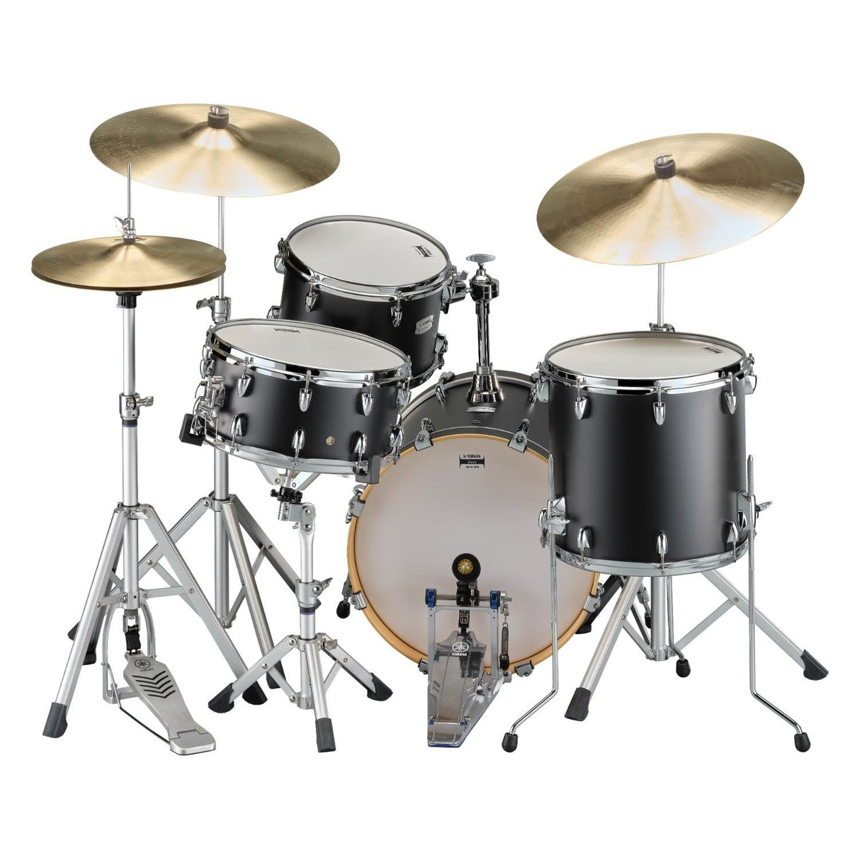 Yamaha Tour Custom Maple 3pc Drum Set Licorice Satin - Drum Center Of Portsmouth