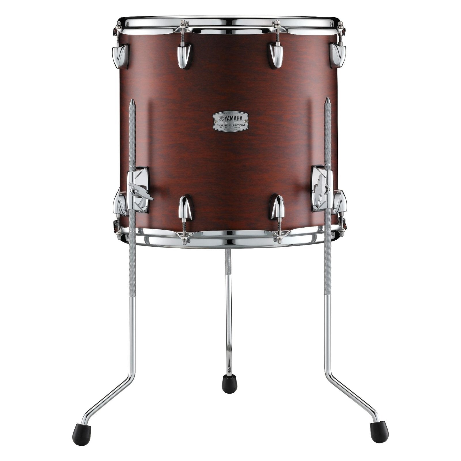Yamaha Tour Custom Maple Floor Tom 14x13 Chocolate Satin - Drum Center Of Portsmouth