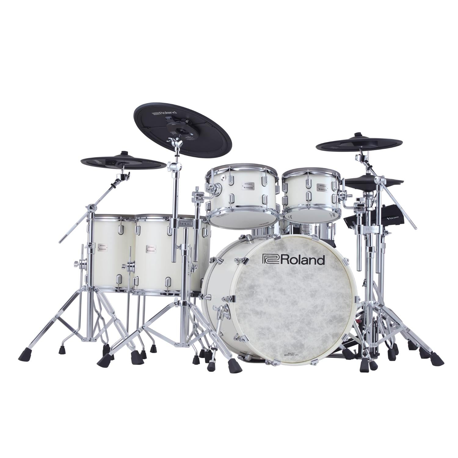 Roland VAD716 V-Drums Acoustic Design 716 Drum Set Pearl White