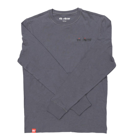 Vic Firth Long Sleeve T-Shirt Gray Medium - Drum Center Of Portsmouth