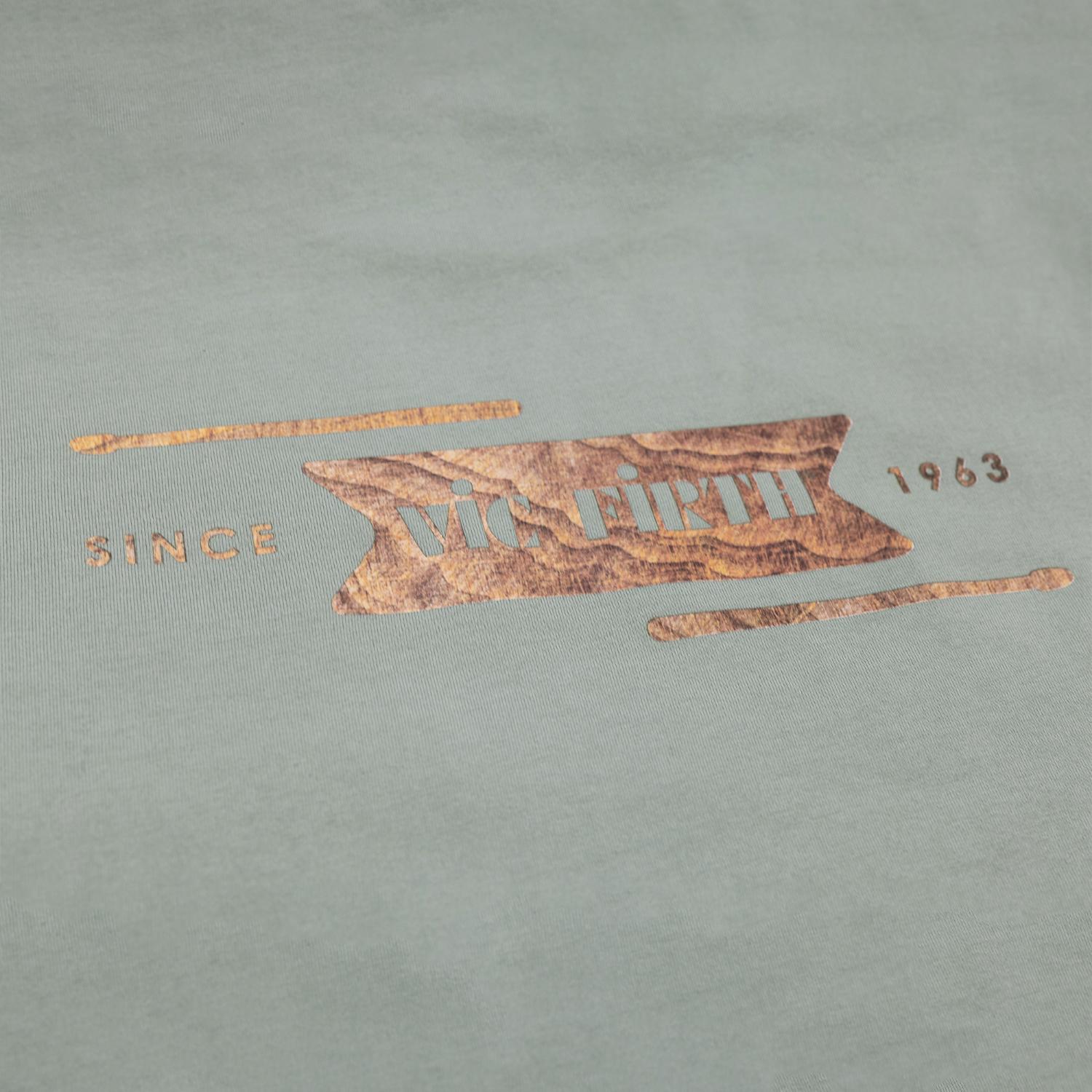 Vic Firth Limited Edition Woodgrain T-Shirt Sage, Medium - Drum Center Of Portsmouth