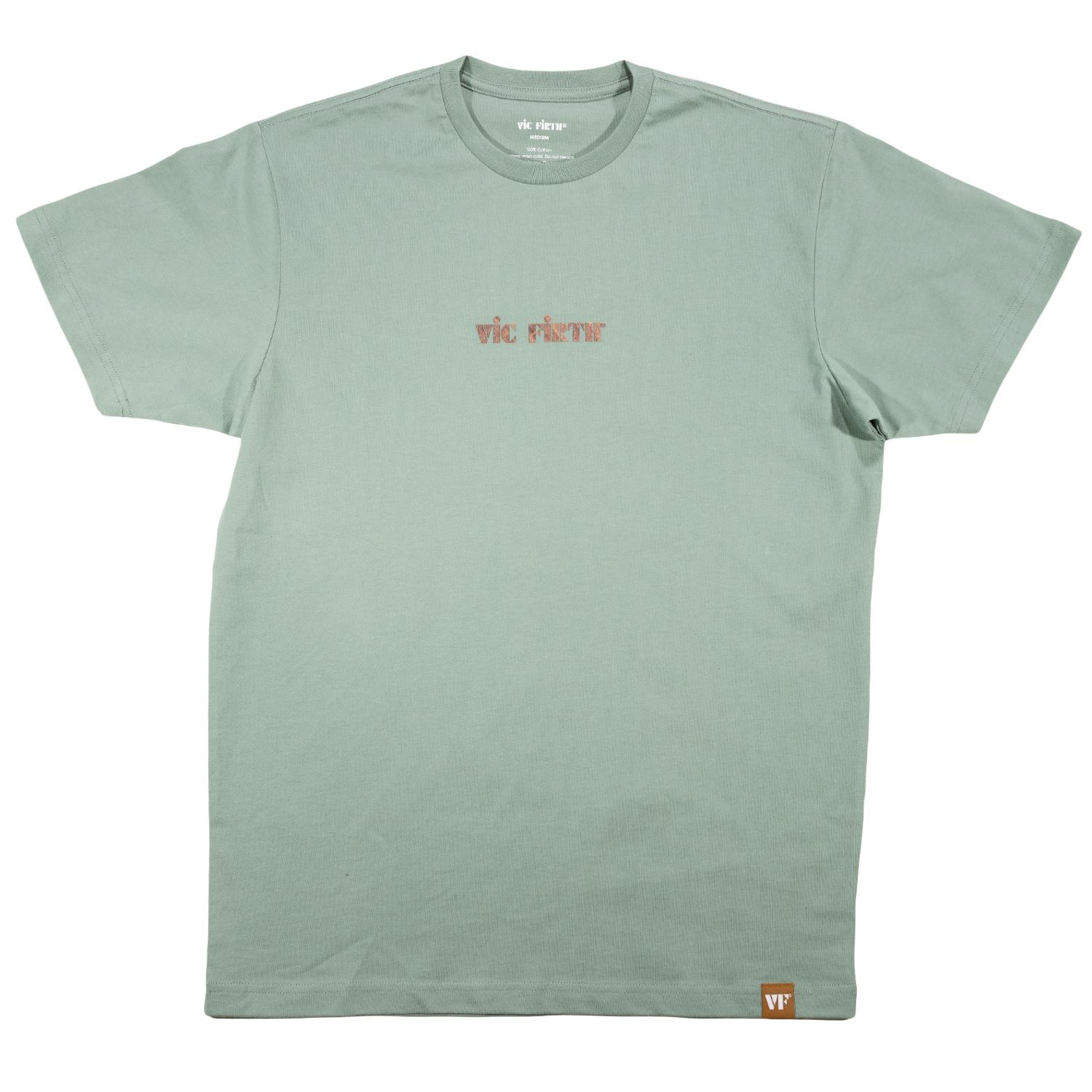 Vic Firth Limited Edition Woodgrain T-Shirt Sage, Medium - Drum Center Of Portsmouth